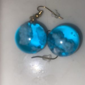 Cloud Marble-Like Earrings